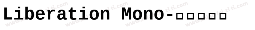 Liberation Mono字体转换
